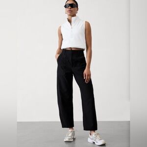 NWT-Athleta Black Skyline Tailored Utility Pant, Size 4